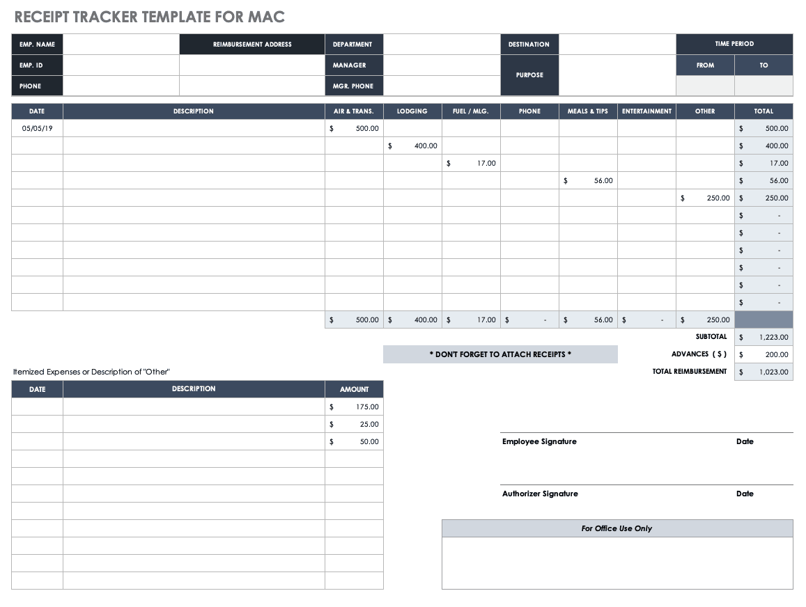 free excel templates for mac download for spending account