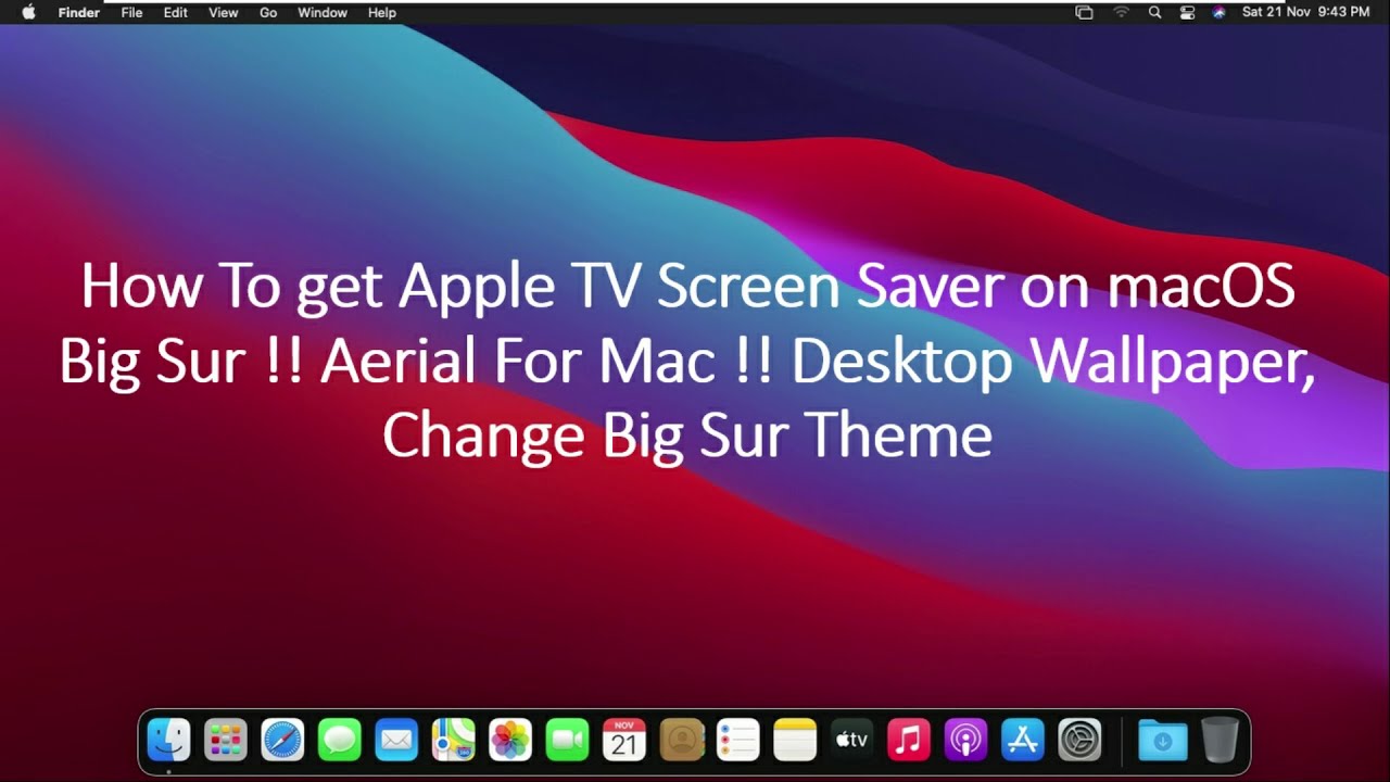 apple tv screensaver for mac sierra